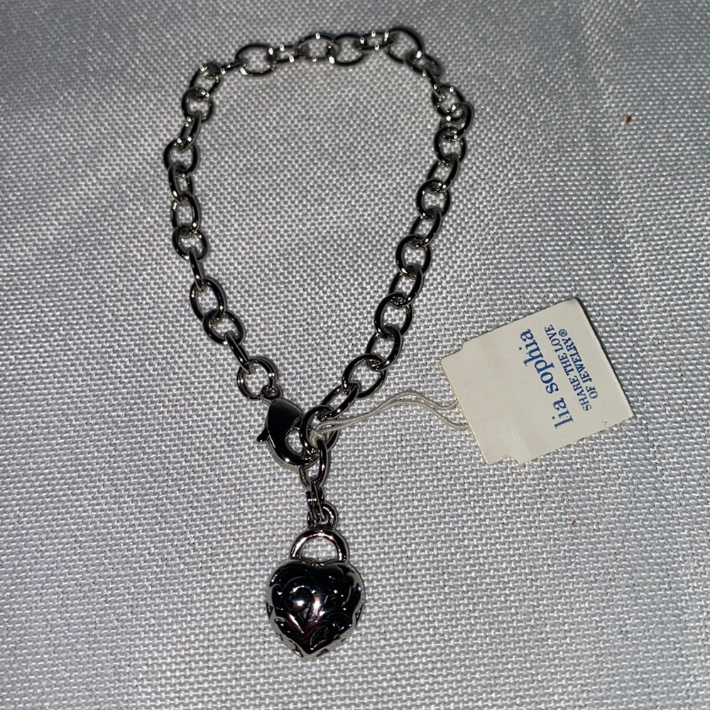 Lia Sophia Little Girl’s Bracelet with Heart Pendant